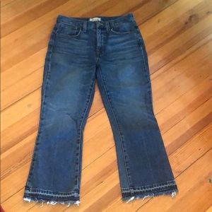 Madewell retro crop bootcut jeans